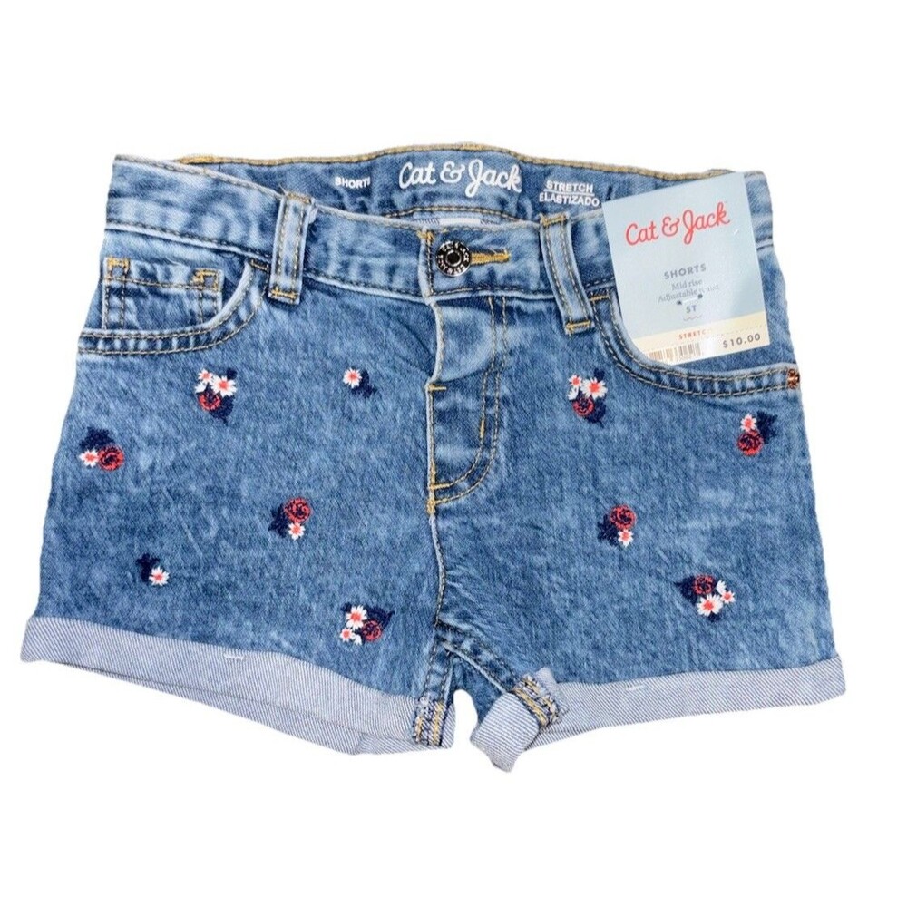 Cat & Jack 5T Girls Summer Clothing Lot 8pcs NWT Shorts Skirt Skort Tops - Picture 9 of 12